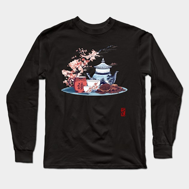 Tea time Long Sleeve T-Shirt by siriusreno